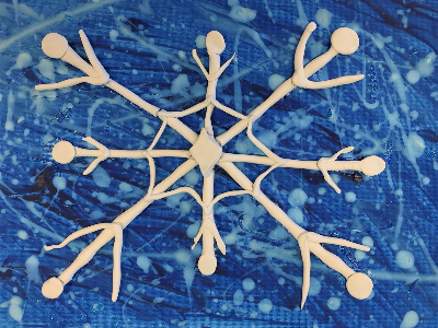 Little Mess Maker: Snowflake on Canvas