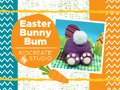 Kidcreate Studio - Rockville. Easter Bunny Bum Workshop (18 Months - 6 Years)